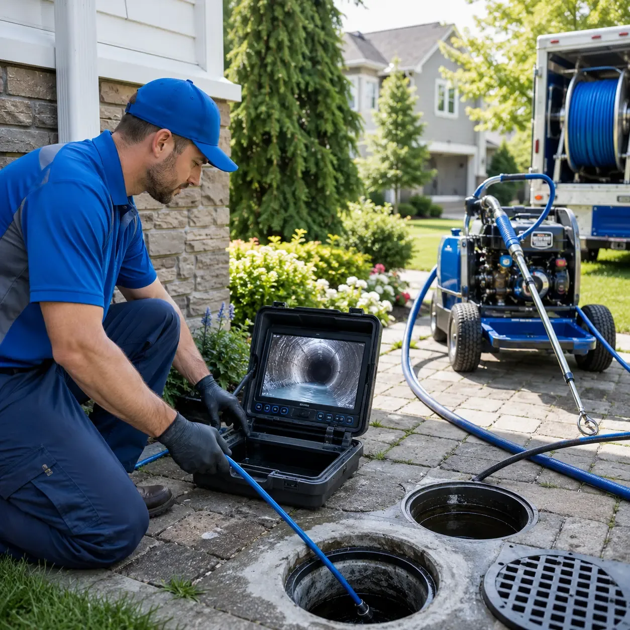 Outdoor drain cleaning professionals serving Englishtown, NJ