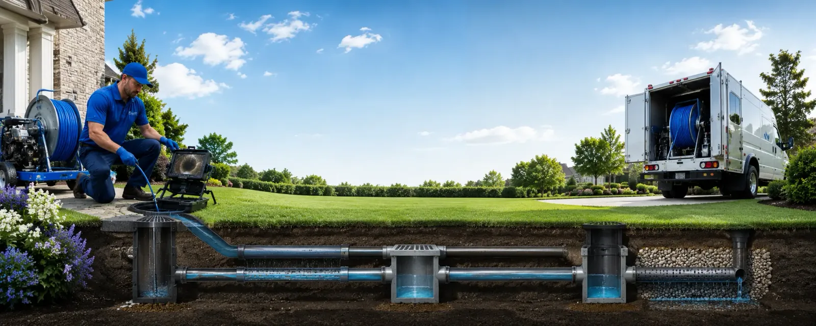 Outdoor drain cleaning information for Englishtown, NJ